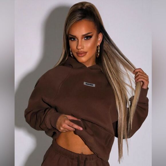 BABYBOO IVY LUXE HOODIE CHOCOLATE NEW WITH TAGS - Picture 3 of 6